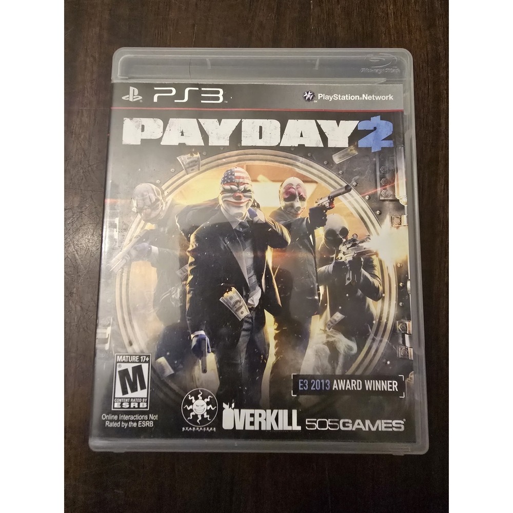 Payday 2 (Sony PlayStation 3, 2013) Comes‎ With Manual